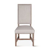 Darcy 21" Upholstered Dining Chair in Greige Linen, Set of 2 from Home Trends & Design - Luna Furniture