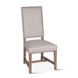 Darcy 21" Upholstered Dining Chair in Greige Linen, Set of 2 from Home Trends & Design - Luna Furniture