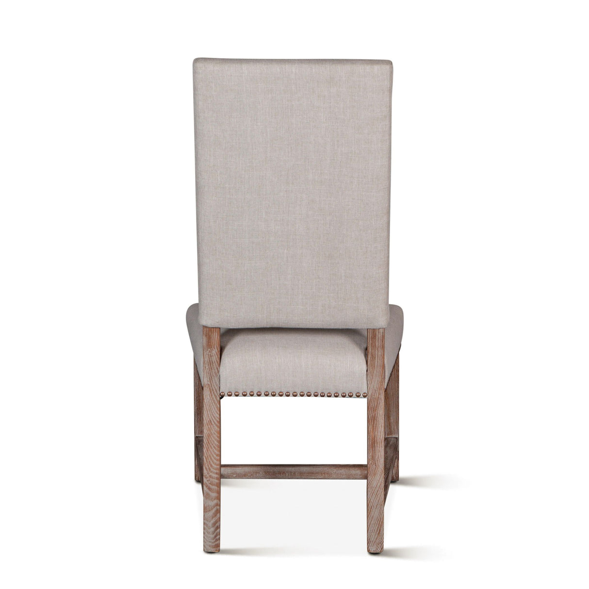 Darcy 21" Upholstered Dining Chair in Greige Linen, Set of 2 from Home Trends & Design - Luna Furniture
