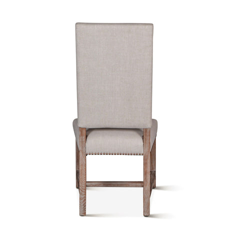 Darcy 21" Upholstered Dining Chair in Greige Linen, Set of 2 from Home Trends & Design - Luna Furniture