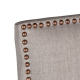 Darcy 21" Upholstered Dining Chair in Greige Linen, Set of 2 from Home Trends & Design - Luna Furniture