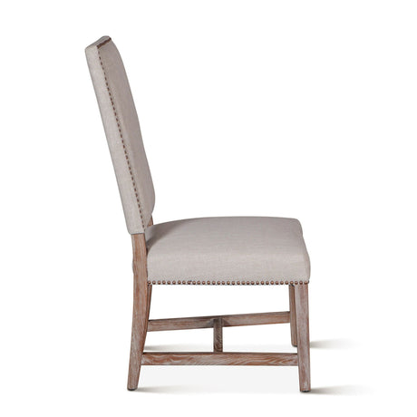 Darcy 21" Upholstered Dining Chair in Greige Linen, Set of 2 from Home Trends & Design - Luna Furniture
