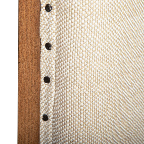 Stella 21" Camelback Dining Chair in Natural Linen with Earth Legs, Set of 2 from Home Trends & Design - Luna Furniture