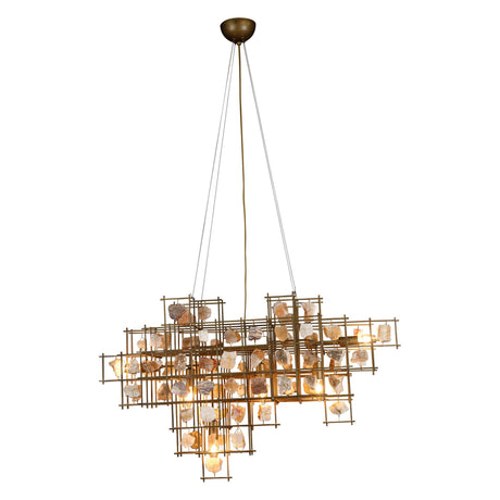 Vintage Light Large Pendant with Stone from Home Trends & Design - Luna Furniture