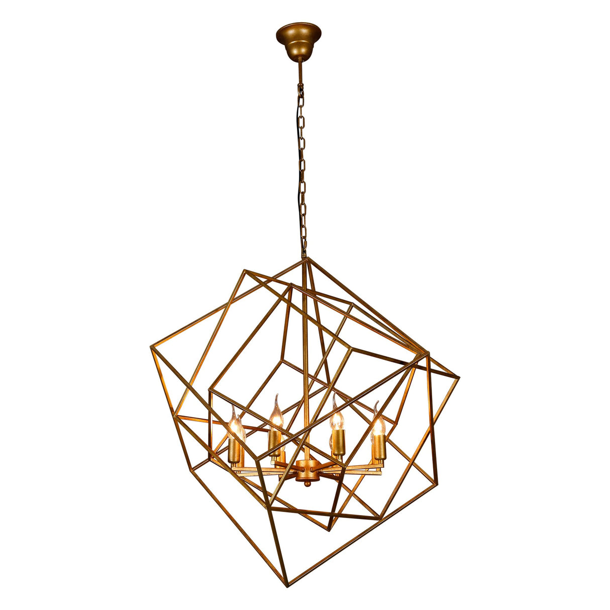 Vintage Light Geometric Pendant with Eight Lights from Home Trends & Design - Luna Furniture
