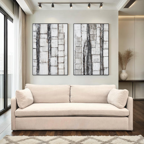 Palette Nature Canvas Hand Painted Framed Diptych from Home Trends & Design - Luna Furniture