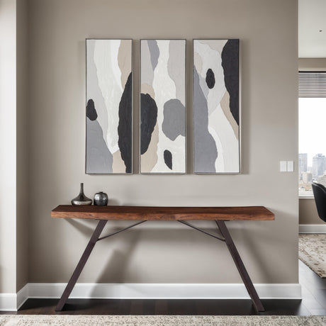 Palette Ripped Reflections Hand Painted Framed Triptych from Home Trends & Design - Luna Furniture