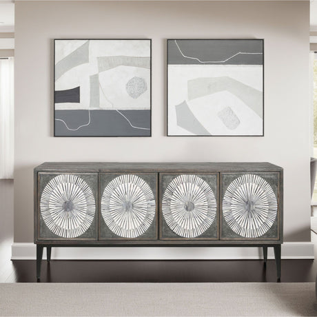 Palette Modern Slate Hand Painted Framed Diptych from Home Trends & Design - Luna Furniture