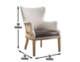 George Distressed Oak Accent/Captains Chair, Set of 2 from Steve Silver - Luna Furniture