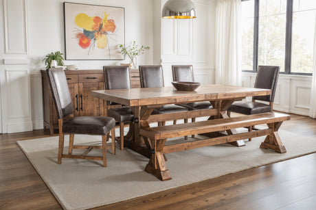 Grassroots Aspen 82" Bench in Earth from Home Trends & Design - Luna Furniture