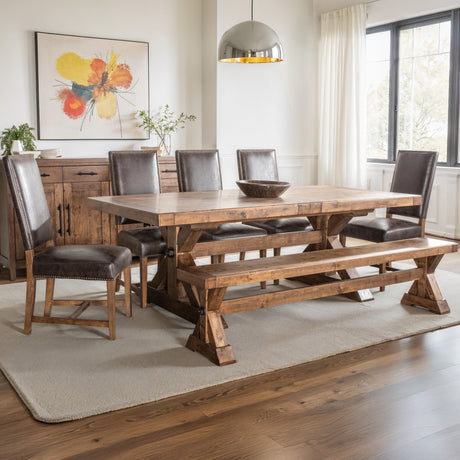 Grassroots Aspen 88-110" Extension Table in Earth from Home Trends & Design - Luna Furniture