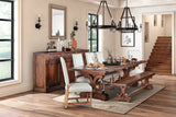 Grassroots Maxwell 108"-144" Extension Table in Chestnut from Home Trends & Design - Luna Furniture