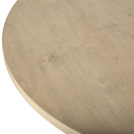 Grassroots Mission 42-60" Round Extension Dining Table in Gray Birch from Home Trends & Design - Luna Furniture