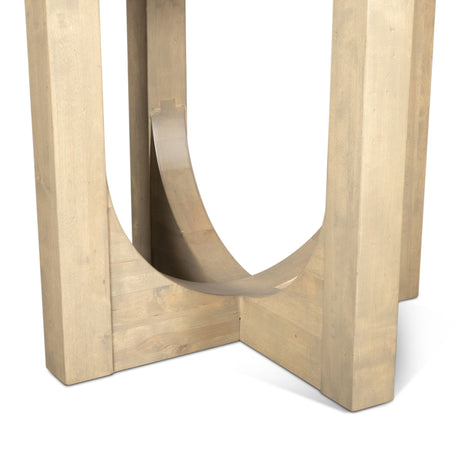 Grassroots Mission 42-60" Round Extension Dining Table in Gray Birch from Home Trends & Design - Luna Furniture