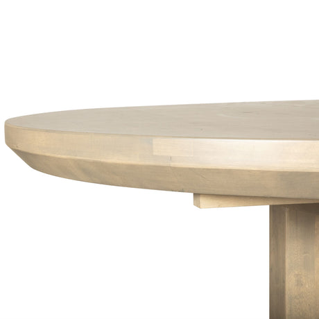 Grassroots Mission 42-60" Round Extension Dining Table in Gray Birch from Home Trends & Design - Luna Furniture