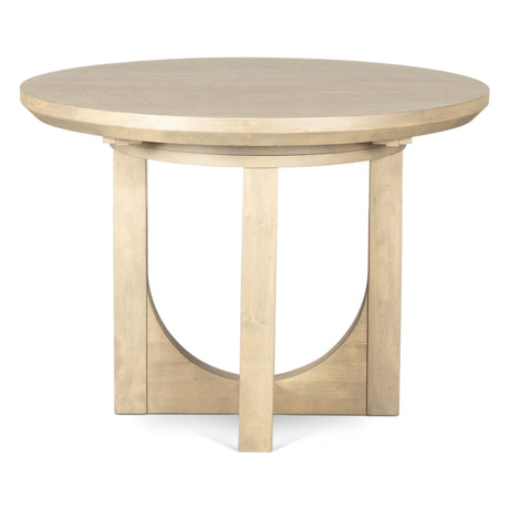 Grassroots Mission 42-60" Round Extension Dining Table in Gray Birch from Home Trends & Design - Luna Furniture