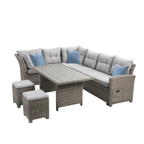 Malia Gray Patio Dining Table from Furniture of America - Luna Furniture
