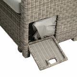 Malia Gray Patio Dining Table from Furniture of America - Luna Furniture