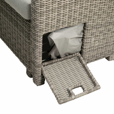 Malia Gray Patio Dining Table from Furniture of America - Luna Furniture