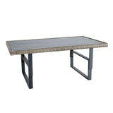 Antigua Gun Metal/Brown/Gray Height-Adjustable Table from Furniture of America - Luna Furniture