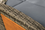 Bahia Tobago Brown/Dark Gray Reclining Chaise Lounge from Furniture of America - Luna Furniture