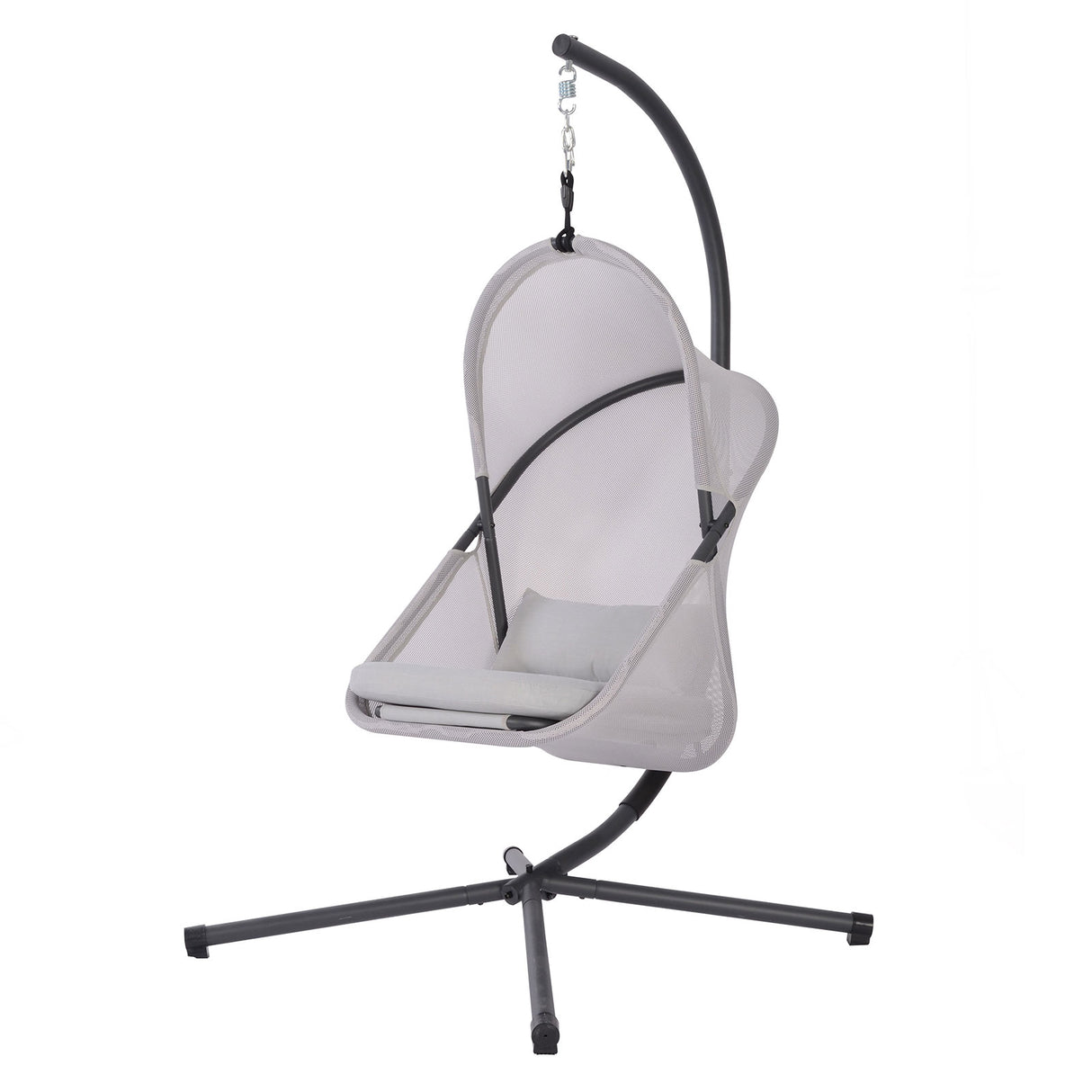 Crush Light Gray Swing Chair from Furniture of America - Luna Furniture