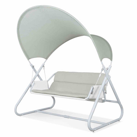 Sandor White Swing Chair from Furniture of America - Luna Furniture