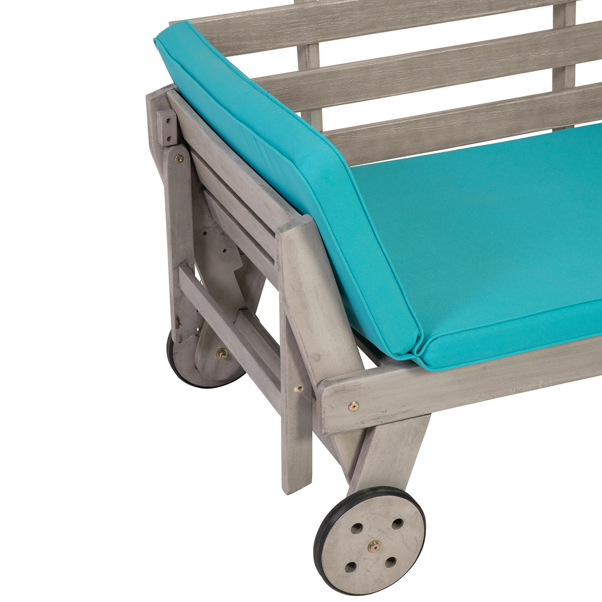 Maui Gray/Turquoise Convertible Sofa Daybed from Furniture of America - Luna Furniture