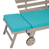 Maui Gray/Turquoise Convertible Sofa Daybed from Furniture of America - Luna Furniture