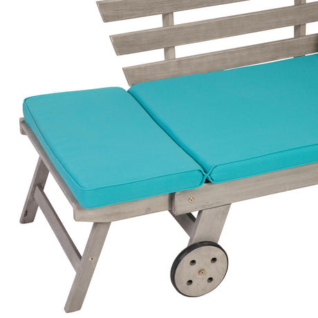 Maui Gray/Turquoise Convertible Sofa Daybed from Furniture of America - Luna Furniture
