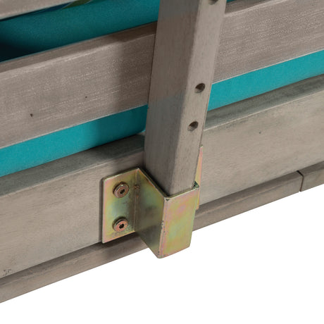 Maui Gray/Turquoise Convertible Sofa Daybed from Furniture of America - Luna Furniture