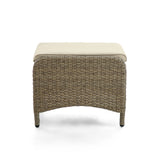 Mackay Beige/Natural Ottoman (2/Ctn) from Furniture of America - Luna Furniture