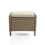 Mackay Beige/Natural Ottoman (2/Ctn) from Furniture of America - Luna Furniture