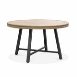 Lyon Black/Natural/Brown Game Table from Furniture of America - Luna Furniture