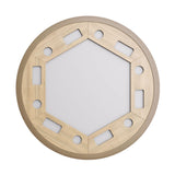 Lyon Black/Natural/Brown Game Table from Furniture of America - Luna Furniture