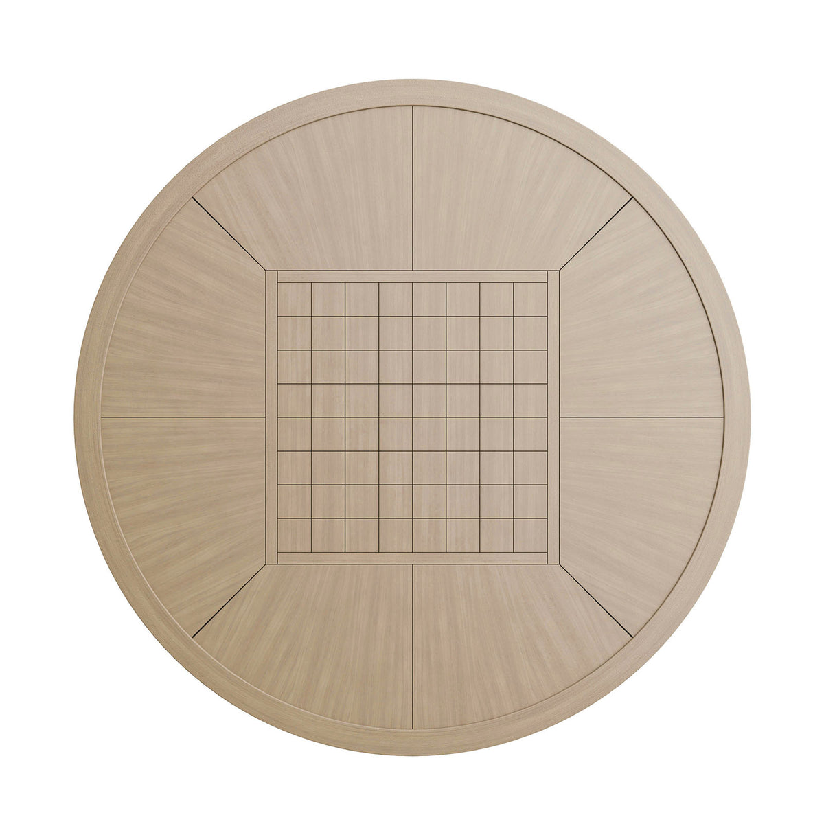 Lyon Black/Natural/Brown Game Table from Furniture of America - Luna Furniture