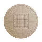 Lyon Black/Natural/Brown Game Table from Furniture of America - Luna Furniture