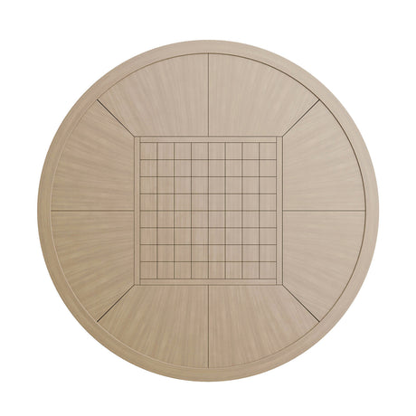 Lyon Black/Natural/Brown Game Table from Furniture of America - Luna Furniture