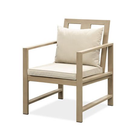 Bordeaux Natural/Beige Arm Chair from Furniture of America - Luna Furniture