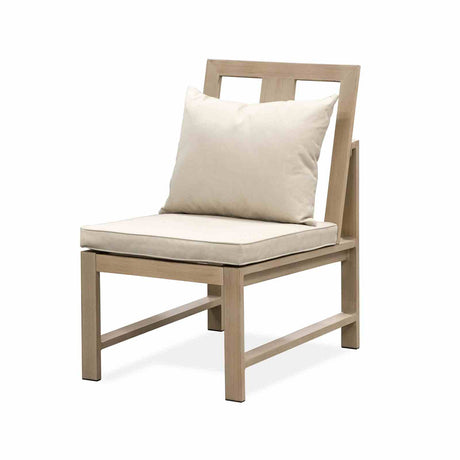 Bordeaux Natural/Beige Armless Chair from Furniture of America - Luna Furniture