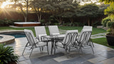 Palma Black/Gray Adjustable Chairs (6/CTN) from Furniture of America - Luna Furniture