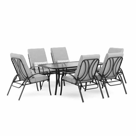 Palma Black/Gray Adjustable Chairs, Set of 6 from Furniture of America - Luna Furniture