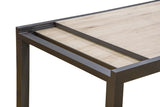 Monza Gun Metal/Gray Dining Table from Furniture of America - Luna Furniture