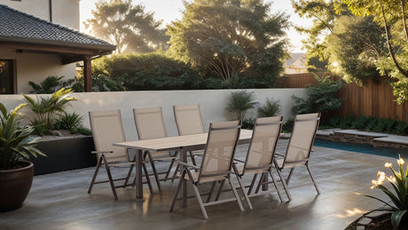 Monza Gun Metal/Gray Dining Table from Furniture of America - Luna Furniture