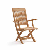 Nusa Natural Folding Arm Chair from Furniture of America - Luna Furniture
