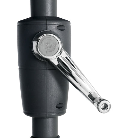 Halo Graphite Round Tilting Umbrella from Furniture of America - Luna Furniture