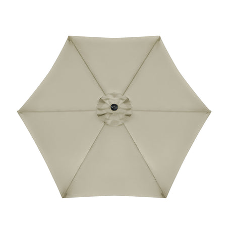 Halo Canvas Stone Round Tilting Umbrella from Furniture of America - Luna Furniture