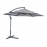 Glam Black/White Cantilever Umbrella w/ LED from Furniture of America - Luna Furniture