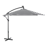 Glam Black/White Cantilever Umbrella w/ LED from Furniture of America - Luna Furniture
