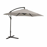 Glam Canvas Stone Cantilever Umbrella w/ LED from Furniture of America - Luna Furniture